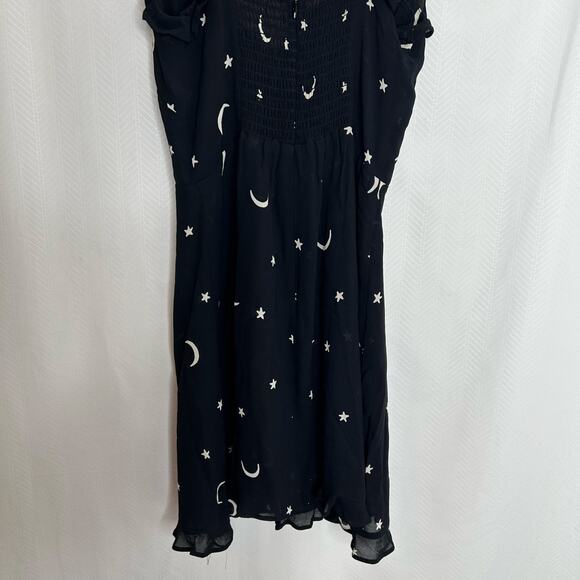 Reformation celestial mini dress sleeveless size 0 gothic moon stars - Picture 5 of 5